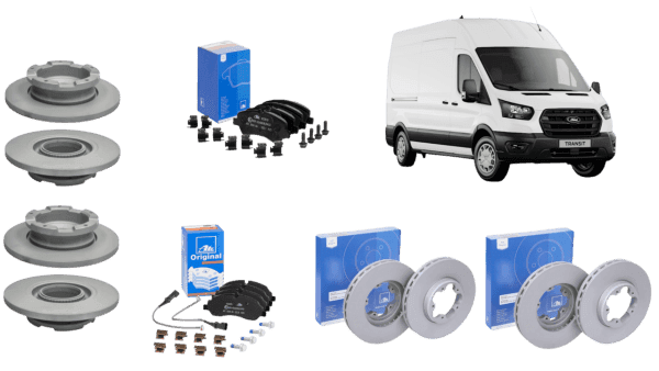 kit freni completo ant. post. ate ford transit - k.freni.ford.transit