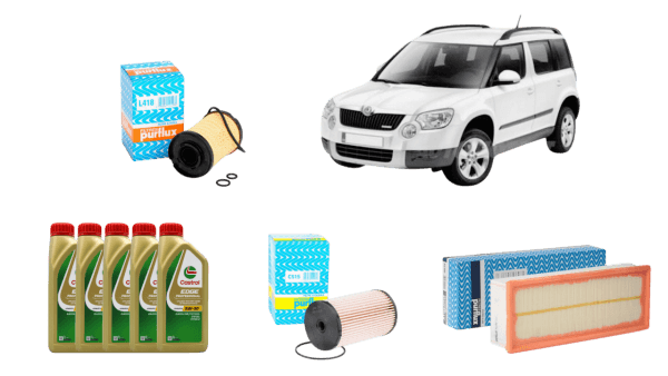 kit tagliando completo skoda yeti 1.6 tdi 2010> - k.tagl.skoda.yeti.16tdi