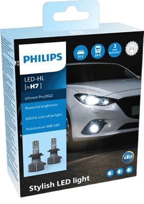 h7 led ultinon 12/24v 6500k pro3022 - 11972u3022x2