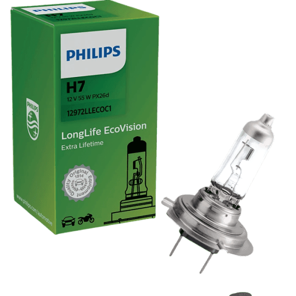 lampadina h7 12v 55w px26d longlife ecovision philips - 12972llecoc1